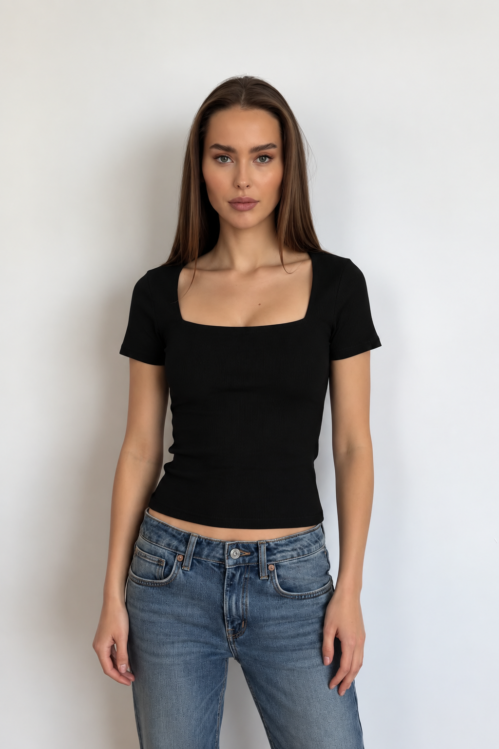 The Quinn Square Neck Top QAH2878