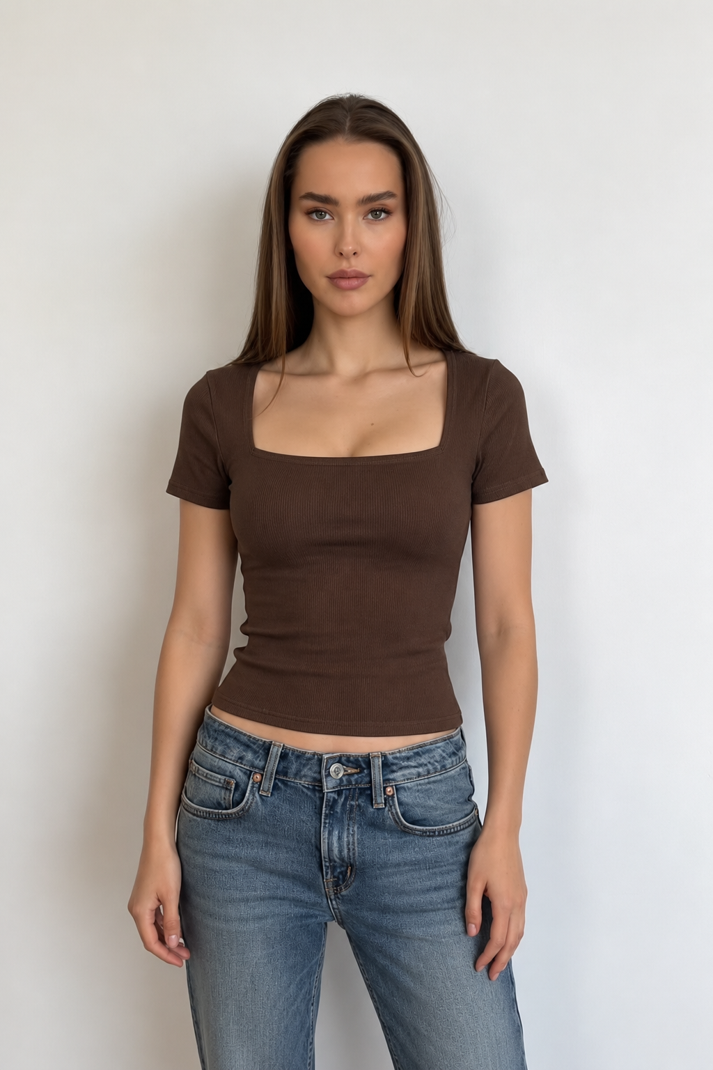 The Quinn Square Neck Top QAH2878