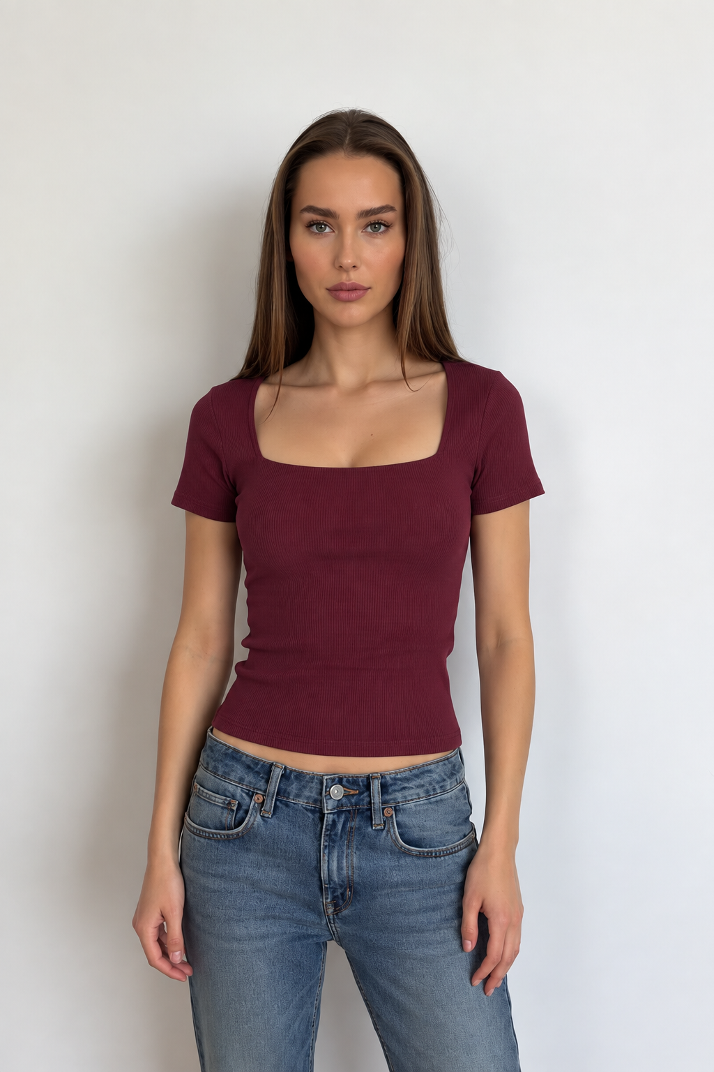 The Quinn Square Neck Top QAH2878