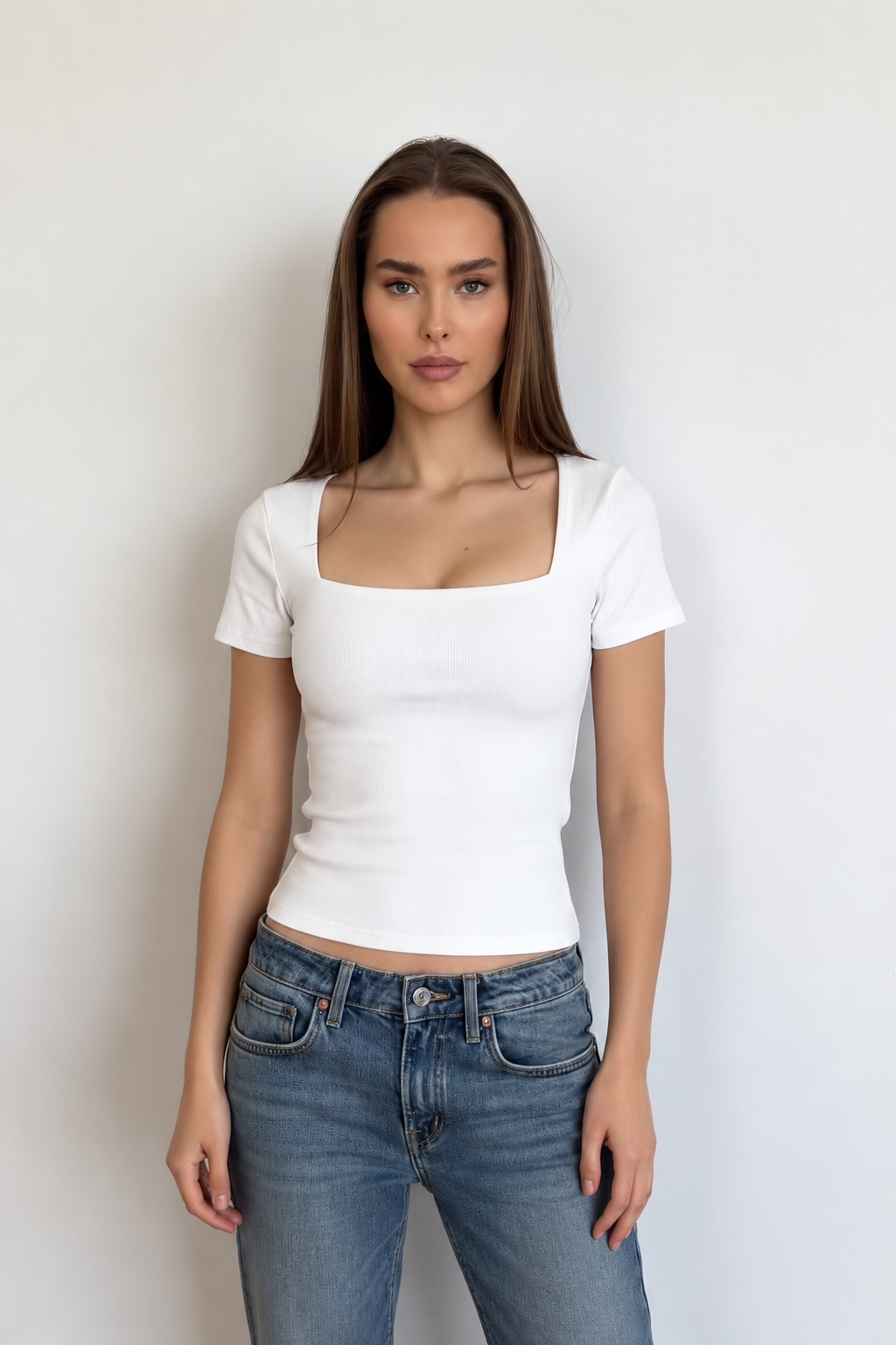 The Quinn Square Neck Top QAH2878