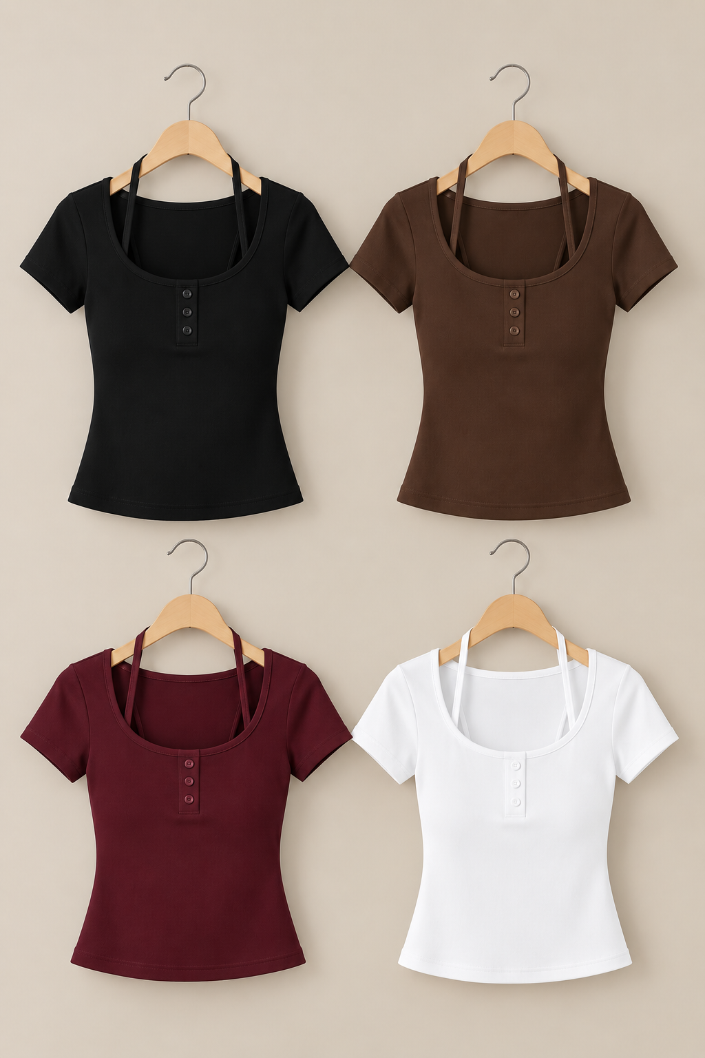 The Hallie Square Neck Top QAH3085