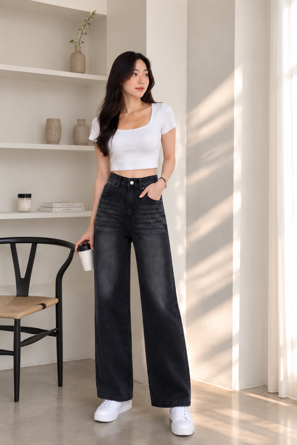 The Hazy Wide Leg Jeans #8380